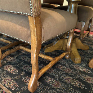 84" Long Solid Wood Dining Table with 6 Chairs - M355