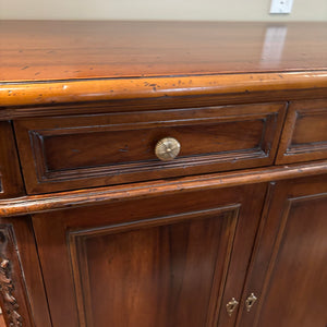 Solid Wood Credenza with 4 Drawers (contents not included) - M356
