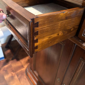 Solid Wood Credenza with 4 Drawers (contents not included) - M356