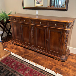 Solid Wood Credenza with 4 Drawers (contents not included) - M356