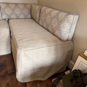 Designer Day Bed (Slipcovered Mattresses and Box Springs with 12” Thick Back Pillows) - M360