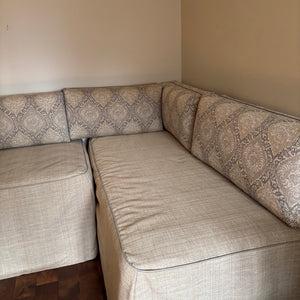 Designer Day Bed (Slipcovered Mattresses and Box Springs with 12” Thick Back Pillows) - M360