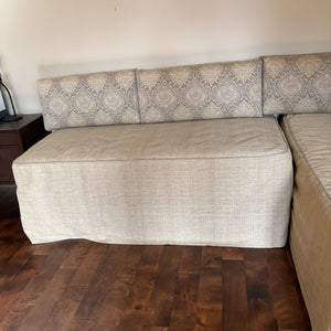 Designer Day Bed (Slipcovered Mattresses and Box Springs with 12” Thick Back Pillows) - M360