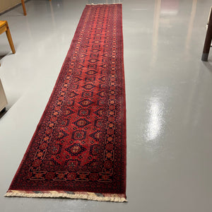 16Ft x 2Ft Vintage Wool Floor Runner - M333