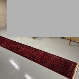 16Ft x 2Ft Vintage Wool Floor Runner - M333