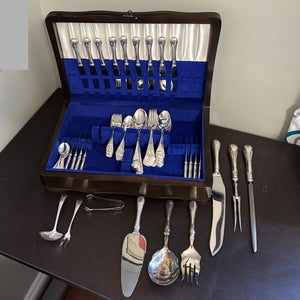 66 Piece Vintage Birks Regency Plate Flatware - N309