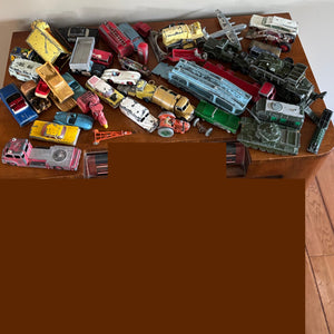 Vintage Cast and Plastic Toy Cars Grouping - N312