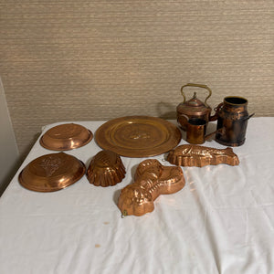 Vintage Copper Grouping (Wall Plaques and More) - R527
