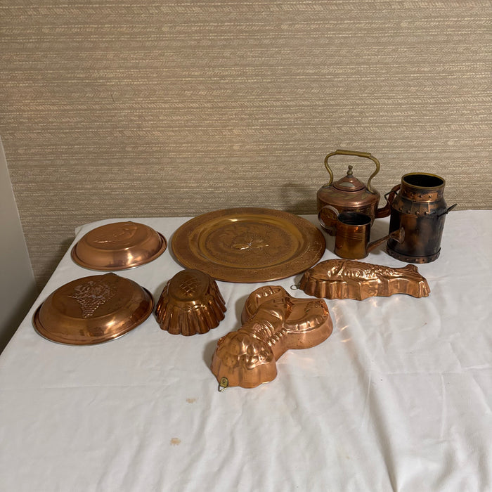 Vintage Copper Grouping (Wall Plaques and More) - R527