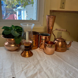 Vintage Copper Grouping (Hammered Copper and More) - R528