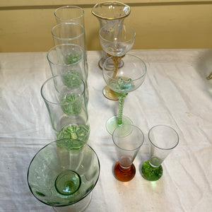 Colourful Glassware Grouping (Stemware and More) - R538