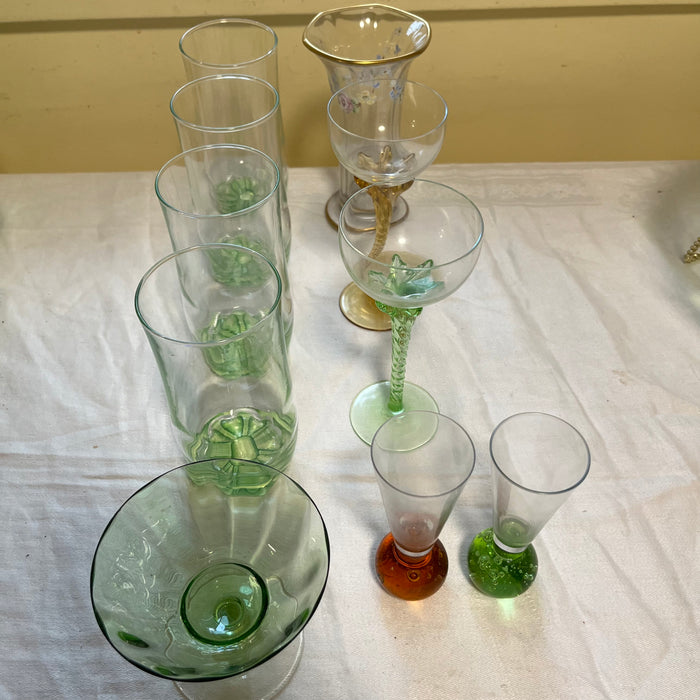 Colourful Glassware Grouping (Stemware and More) - R538