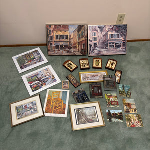 Artwork Grouping (Vintage Wooden Plaques and More) - R555