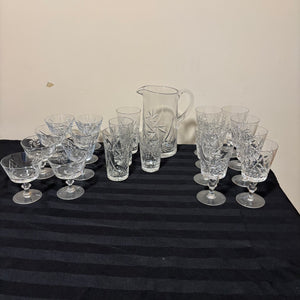 Crystal Pitcher and Stemware - R556