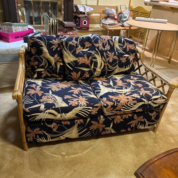 Vintage Loveseat with Bamboo Frame - R604
