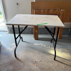 Folding Table, 2 Saw Horses and Folding Table Frame - S578