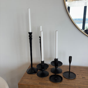 Black Candle Sticks Grouping - L314