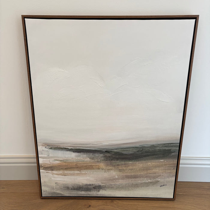 29" x 23" Framed Neutral Landscape Canvas Print  - L332