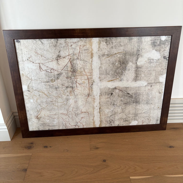 28" x 39" Framed Modern Art Print - L333