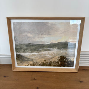 22" x 28" Framed Frederic Edwin Church Landscape Print - L336