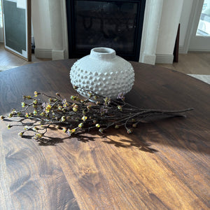 Large White Concrete Pot and Faux Branches - L337