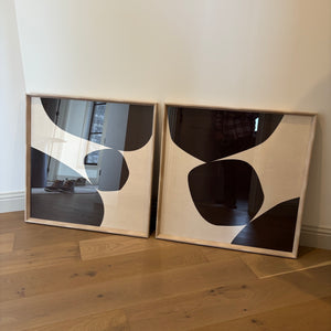 Set of 2 31” x 31” Framed Art Prints - L350