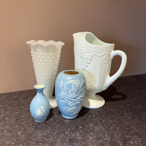 Vintage Decor Grouping (Milk Glass and More) - 0479