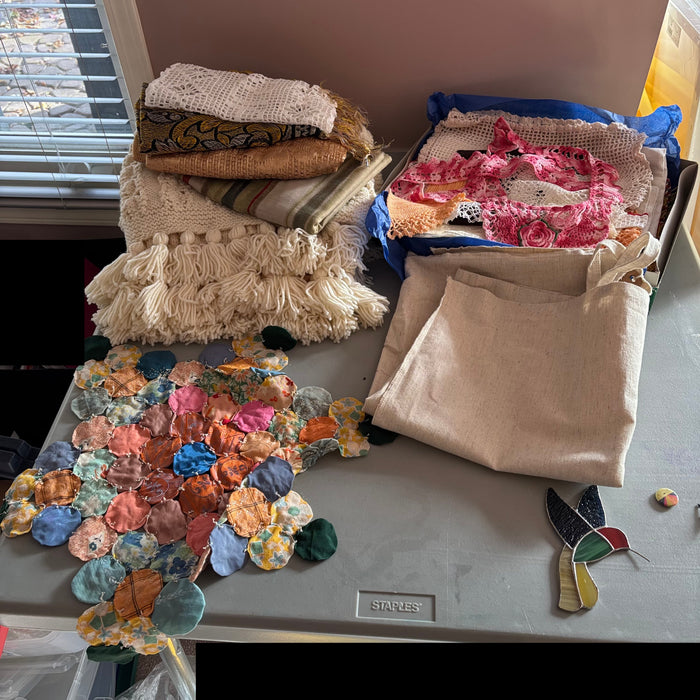 Vintage Doilies, Blanket and More - 0452