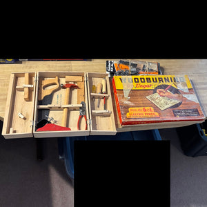 Vintage Kids Toys Grouping (Wood Burning Kits and More) - 0473
