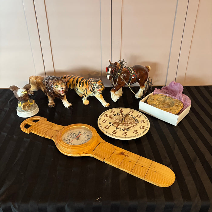 Vintage Grouping (Watch Wall Clock and More) - 0491