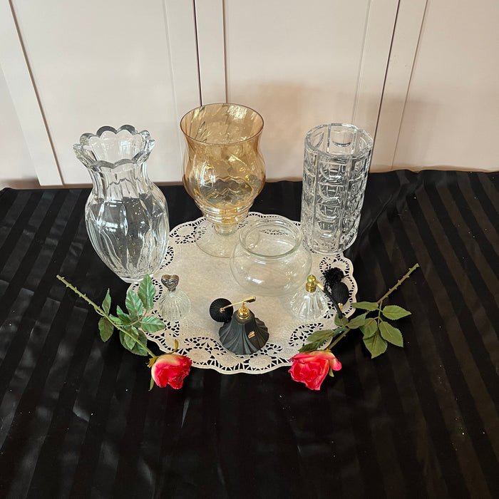 Decor and More Grouping (Glass Perfume Bottle and More) - 0549