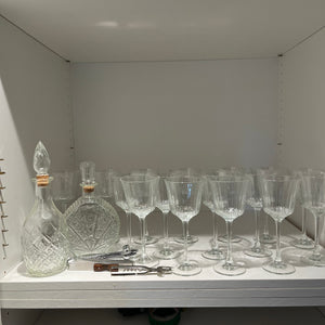 Vintage Bar Grouping (Glass Decanters and More) - 0558