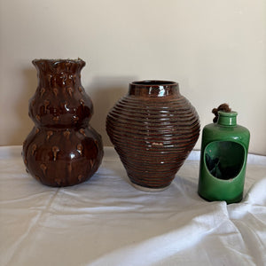 Vintage Grouping (10” Tall Pottery Vase and More) - L118