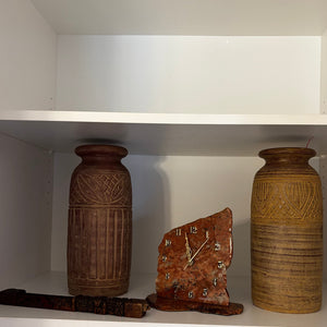 Vintage Collectibles Grouping (13" Tall Stoneware Vases and More) - L184
