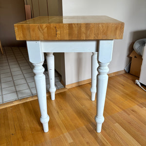 Kitchen Island with 3.5” Deep butcher block top - L513