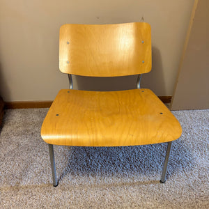 2001 IKEA bent plywood lounge chair with Metal Frame - L519
