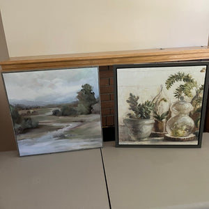 2 piece canvas artwork grouping - L664