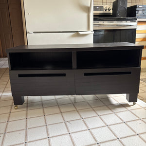 Dark brown/black TV stand - L537