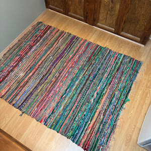 Vintage Chindi Rag Rug - O457