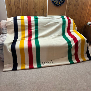 Like new condition Vintage Hudson Bay 6 point blanket (king size) - O466
