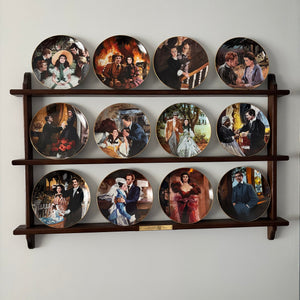 12 piece vintage gone with the wind golden anniversary series collector plate grouping- O485