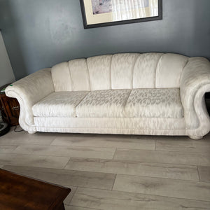 White fabric sofa - O486