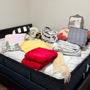 Linen Grouping (king size bed skirt and more) - R519