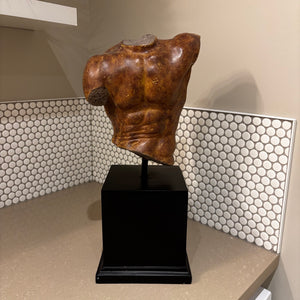 1991 Male Torso by Sergey Eylanbekov for Alva Studios (Painted plaster) -J420