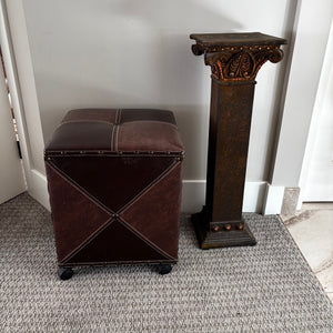 Home Decor Grouping (stool and lightweight display pedestal) - J426