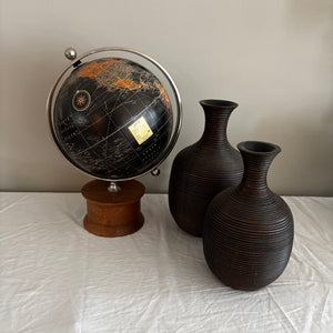 Home Decor Grouping (black resin vases and more) - J430