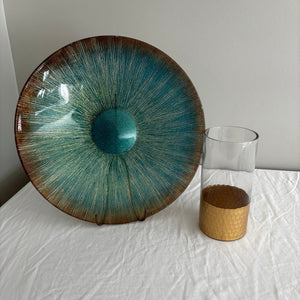 Home Decor Grouping (15” art glass plate and more) - J435