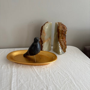 Home decor grouping (marble bird and more)-J452