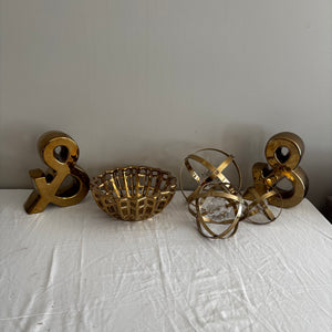 Home Decor Grouping (copper toned)-J453