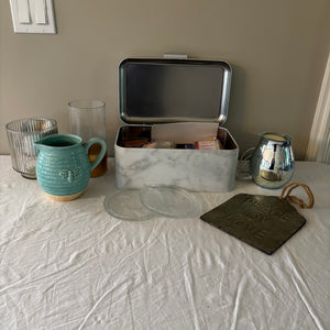 Home Decor Grouping (ceramic pitcher and more) - J477